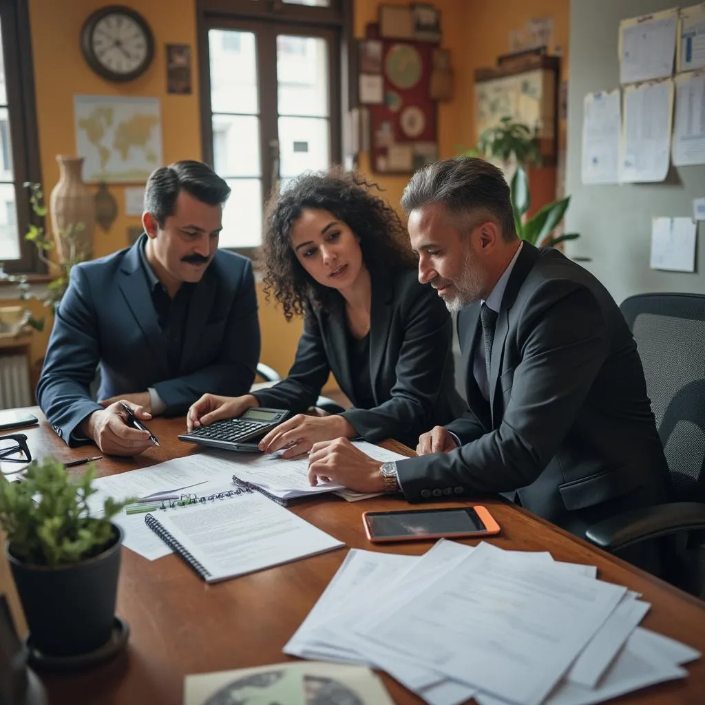 Fundadores de FinanzaColombia en la primera oficina